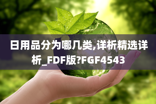 日用品分为哪几类,详析精选详析_FDF版?FGF4543