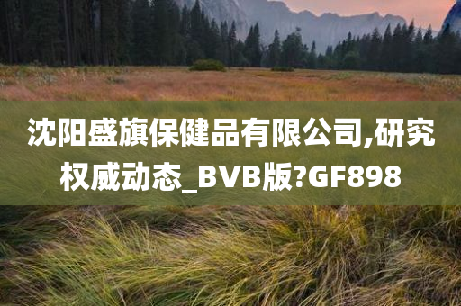 沈阳盛旗保健品有限公司,研究权威动态_BVB版?GF898