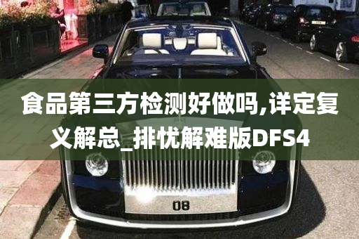 食品第三方检测好做吗,详定复义解总_排忧解难版DFS4