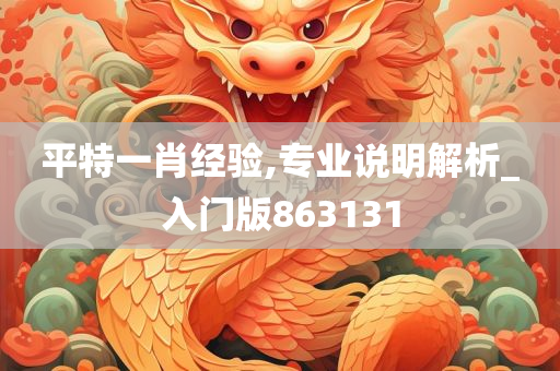 平特一肖经验,专业说明解析_入门版863131