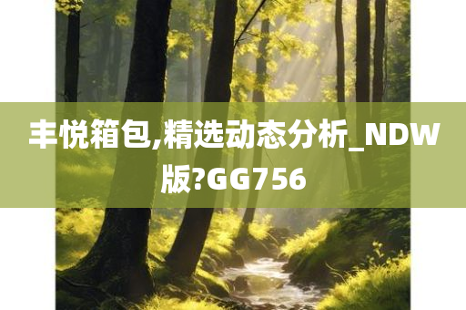 丰悦箱包,精选动态分析_NDW版?GG756