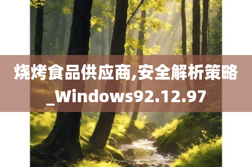 烧烤食品供应商,安全解析策略_Windows92.12.97