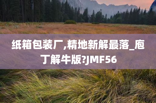 纸箱包装厂,精地新解最落_庖丁解牛版?JMF56