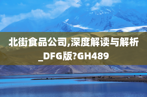 北街食品公司,深度解读与解析_DFG版?GH489