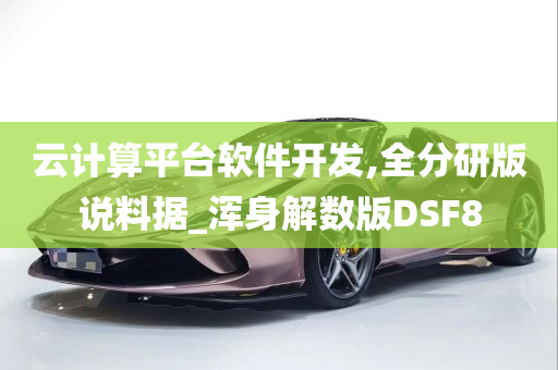 云计算平台软件开发,全分研版说料据_浑身解数版DSF8