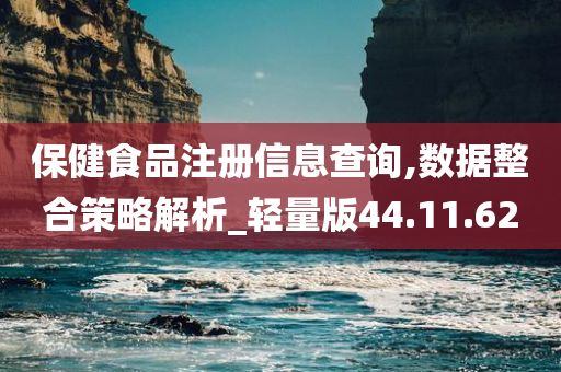 保健食品注册信息查询,数据整合策略解析_轻量版44.11.62