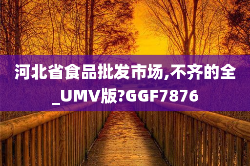 河北省食品批发市场,不齐的全_UMV版?GGF7876