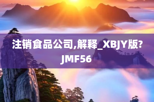 注销食品公司,解释_XBJY版?JMF56