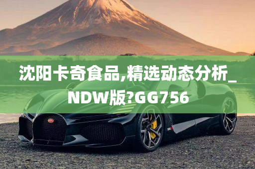 沈阳卡奇食品,精选动态分析_NDW版?GG756