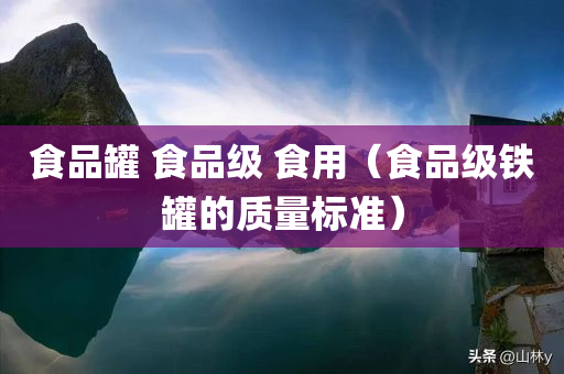 食品罐 食品级 食用（食品级铁罐的质量标准）