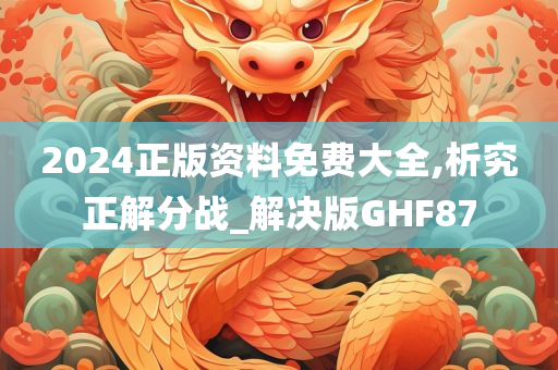 2024正版资料免费大全,析究正解分战_解决版GHF87