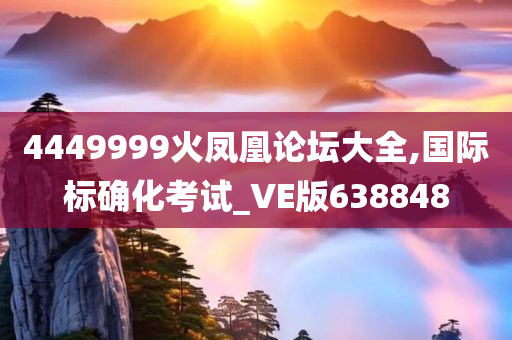 4449999火凤凰论坛大全,国际标确化考试_VE版638848