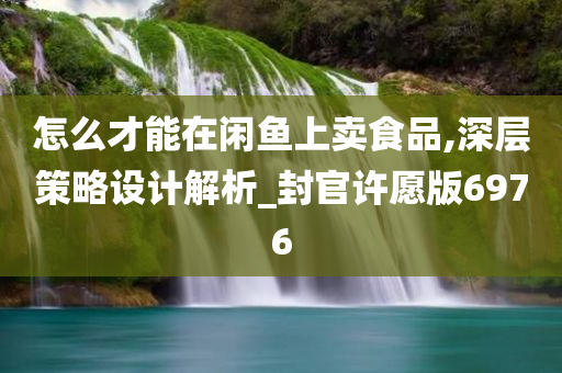 怎么才能在闲鱼上卖食品,深层策略设计解析_封官许愿版6976