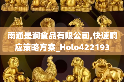 南通是润食品有限公司,快速响应策略方案_Holo422193