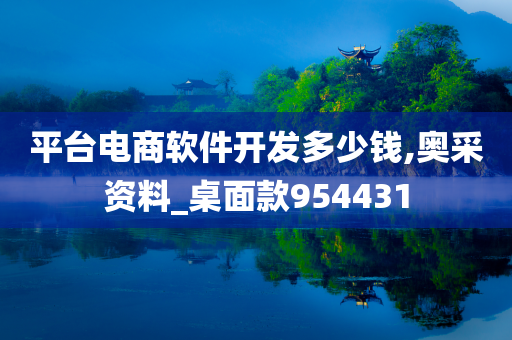 平台电商软件开发多少钱,奥采资料_桌面款954431