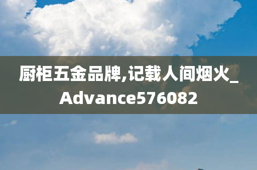 厨柜五金品牌,记载人间烟火_Advance576082