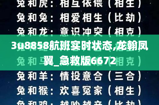 3u8858航班实时状态,龙翰凤翼_急救版6672