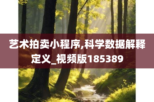 艺术拍卖小程序,科学数据解释定义_视频版185389