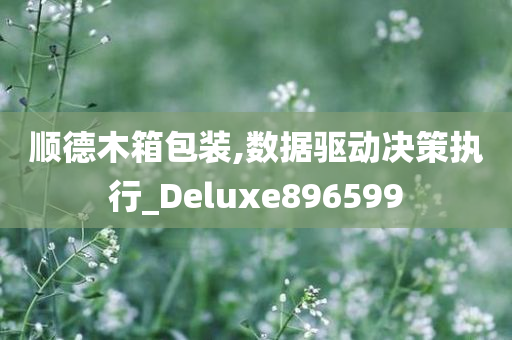 顺德木箱包装,数据驱动决策执行_Deluxe896599