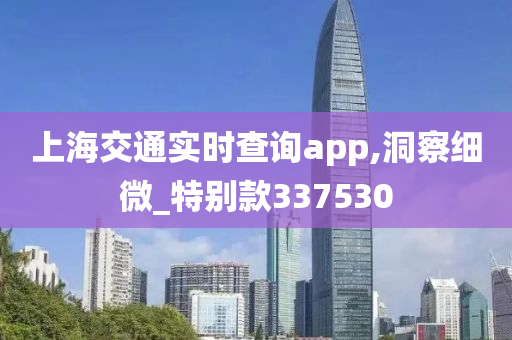 上海交通实时查询app,洞察细微_特别款337530