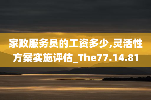 家政服务员的工资多少,灵活性方案实施评估_The77.14.81