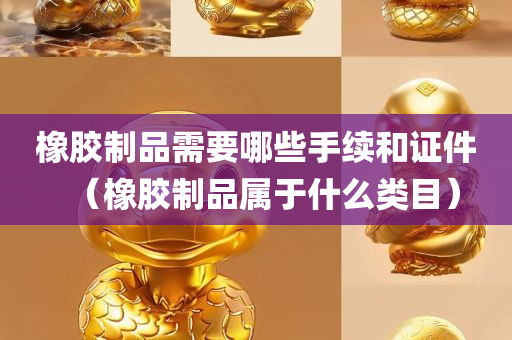 橡胶制品需要哪些手续和证件（橡胶制品属于什么类目）