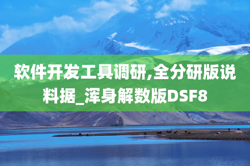 软件开发工具调研,全分研版说料据_浑身解数版DSF8