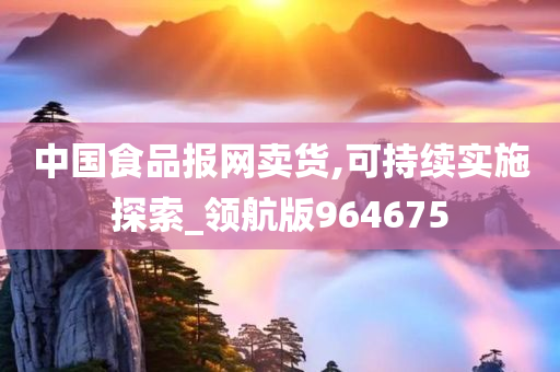 中国食品报网卖货,可持续实施探索_领航版964675