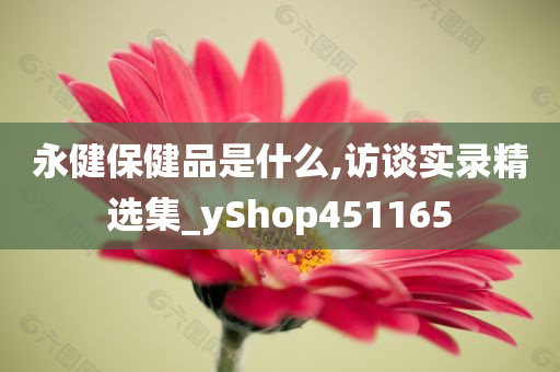 永健保健品是什么,访谈实录精选集_yShop451165