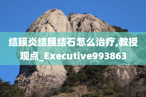 结膜炎结膜结石怎么治疗,教授观点_Executive993863