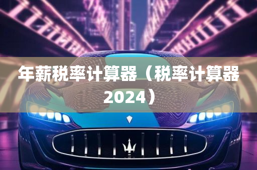 年薪税率计算器（税率计算器2024）