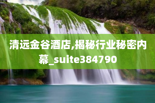 清远金谷酒店,揭秘行业秘密内幕_suite384790