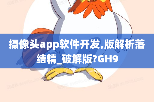 摄像头app软件开发,版解析落结精_破解版?GH9