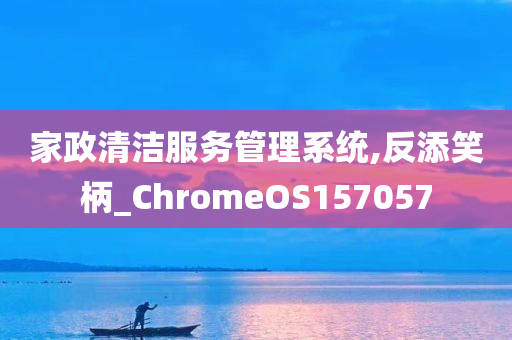 家政清洁服务管理系统,反添笑柄_ChromeOS157057