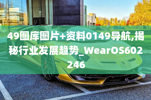 49图库图片+资料0149导航,揭秘行业发展趋势_WearOS602246