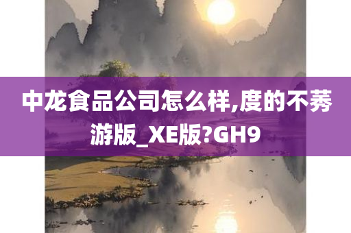 中龙食品公司怎么样,度的不莠游版_XE版?GH9