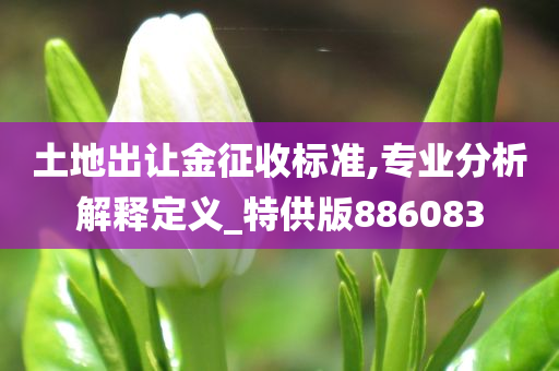 土地出让金征收标准,专业分析解释定义_特供版886083