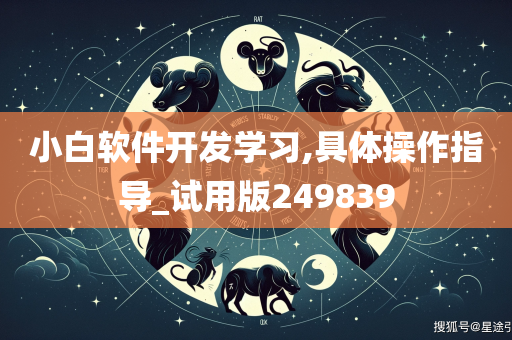 小白软件开发学习,具体操作指导_试用版249839