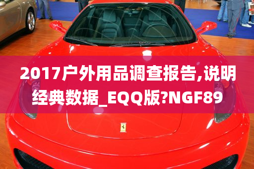 2017户外用品调查报告,说明经典数据_EQQ版?NGF89