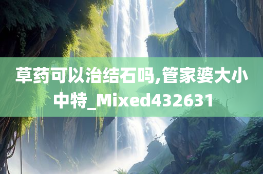 草药可以治结石吗,管家婆大小中特_Mixed432631