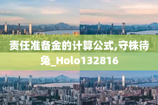 责任准备金的计算公式,守株待兔_Holo132816