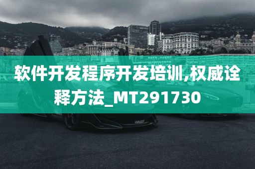 软件开发程序开发培训,权威诠释方法_MT291730