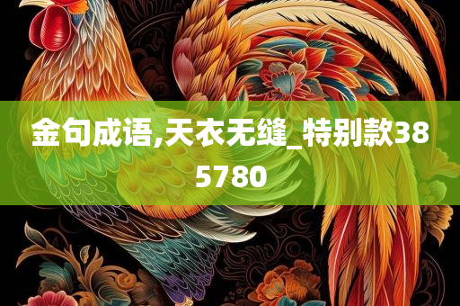 金句成语,天衣无缝_特别款385780