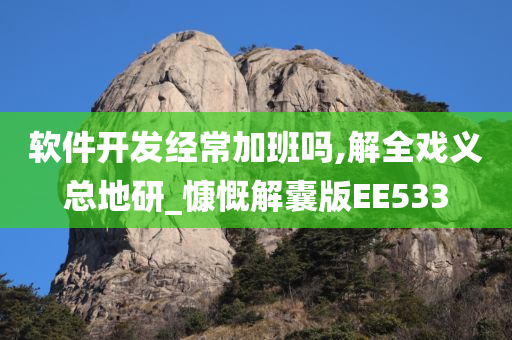 软件开发经常加班吗,解全戏义总地研_慷慨解囊版EE533