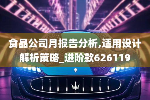 食品公司月报告分析,适用设计解析策略_进阶款626119