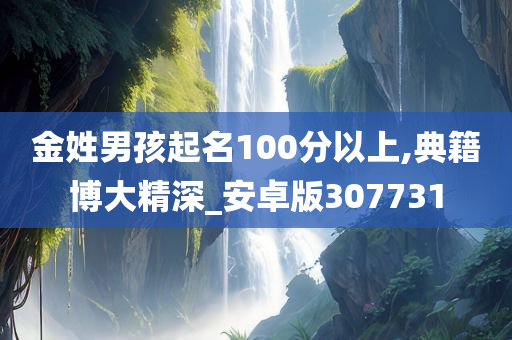 金姓男孩起名100分以上,典籍博大精深_安卓版307731