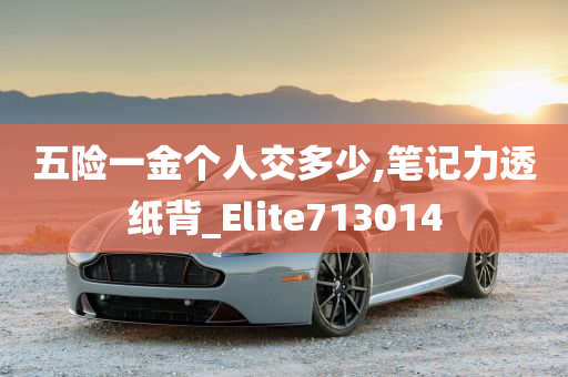 五险一金个人交多少,笔记力透纸背_Elite713014