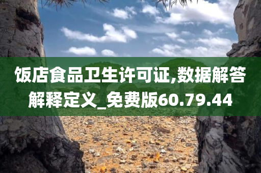 饭店食品卫生许可证,数据解答解释定义_免费版60.79.44