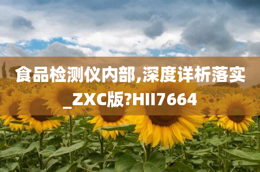 食品检测仪内部,深度详析落实_ZXC版?HII7664