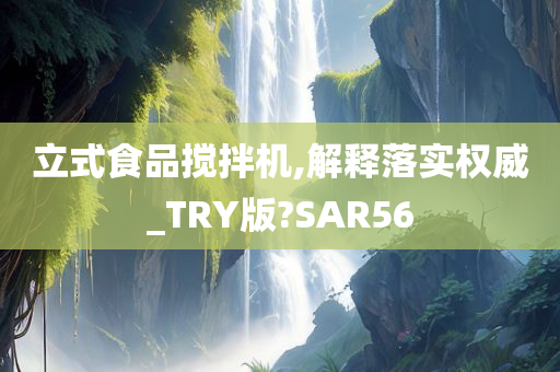 立式食品搅拌机,解释落实权威_TRY版?SAR56